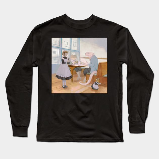 Restaurant Long Sleeve T-Shirt by rt0no